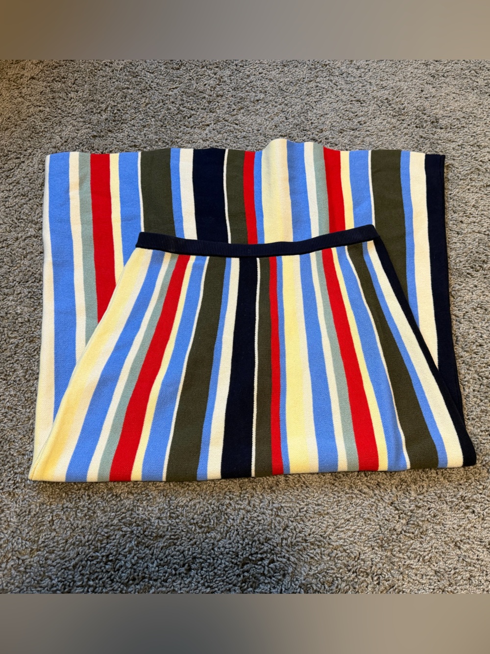 NWT GAP 100% Cotton Stripe Easy Maxi Sweater Skirt - Picture 2 of 3
